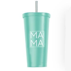 MAMA Mint Tumbler with straw!